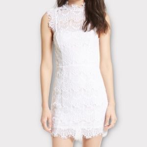 Free People Women’s Daydream Dress Medium Intimately FP Lace White Wedding Bride